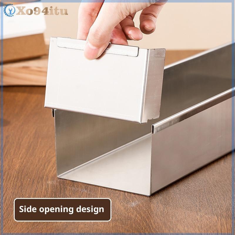 XOITU Khuôn làm bánh dài bằng thép không gỉ chống trượt BakingTray Chống hình chữ nhật Tiramisu Đế bánh DlY Dụng cụ nấu ăn nhà bếp VN