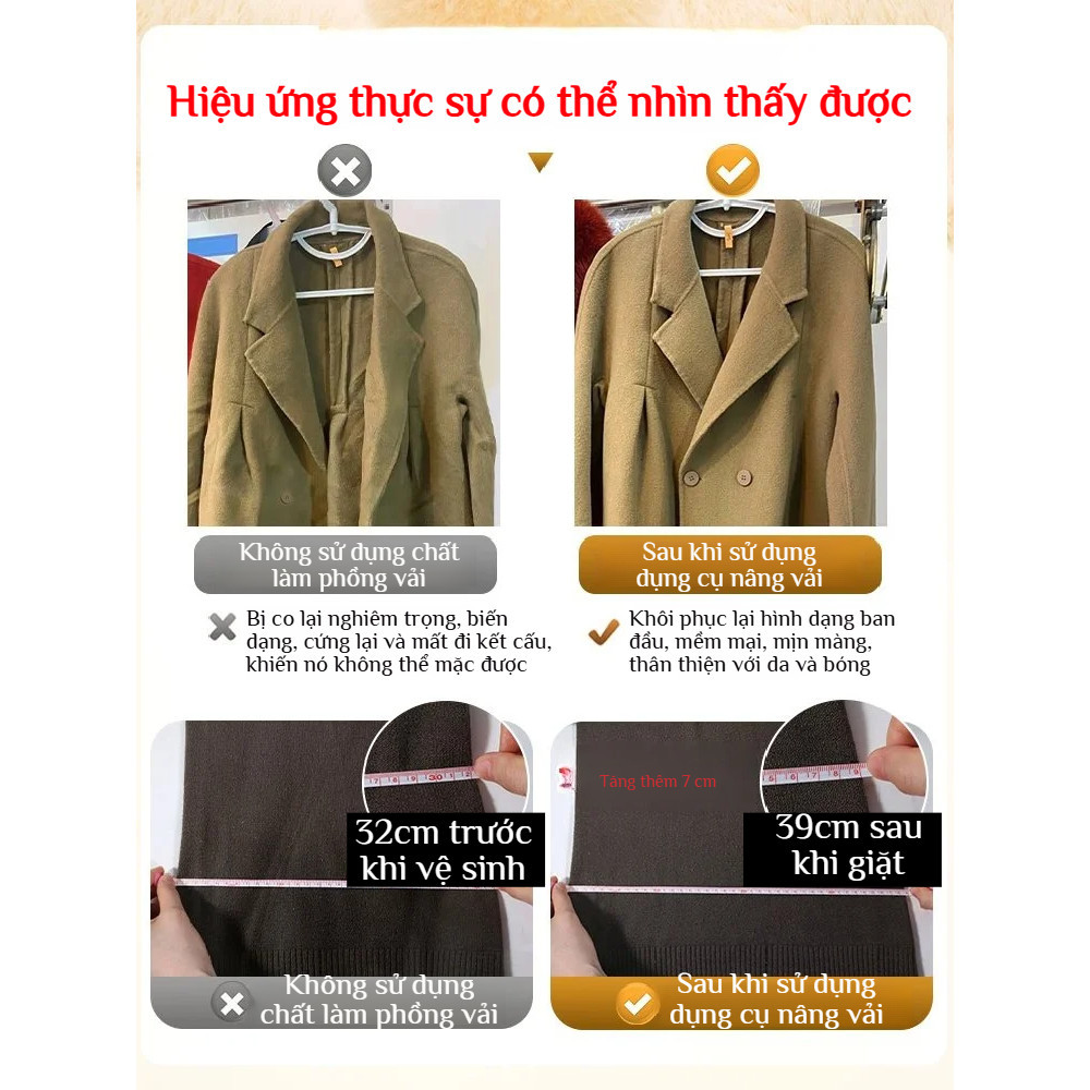 🔥Giá sốc🔥Chất phục hồi chống co rút áo len, chất làm mềm và làm phồng len và gấm gia dụng, chất tẩy rửa chống co rút áo len