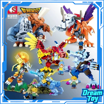 Bộ đồ chơi mô hình Digimon Adventure – WereGarumon / Greymon / MetalGreymon / Zudomon Bộ dụng cụ mô hình Digimon Mecha khác Mô hình lắp ráp dành cho trẻ em và người hâm mộ