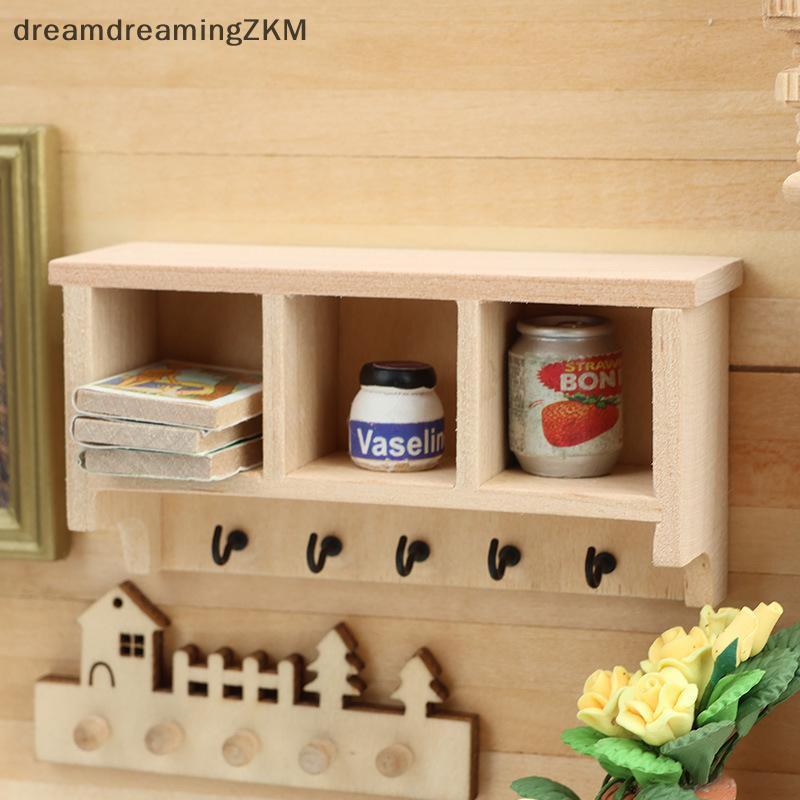 [dreamdreaming] 1 / 12 Nhà Búp Bê Mô Phỏng Giá Treo Tường Mô Hình Nhà Búp Bê Đồ Nội Thất Sống Trang Trí Búp Bê Phụ Kiện Nhà [zkm]