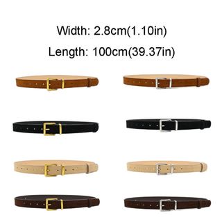 Thắt lưng nữ NCE da lộn, khóa chốt - Thiết kế thời trang cho quần jean