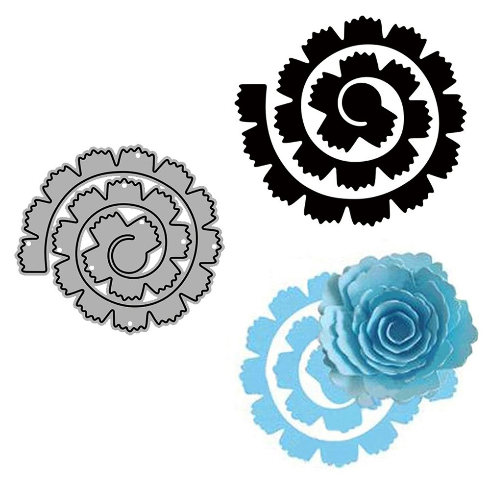 Bộ Hoa Kim Loại Thép Carbon Cắt Khuôn DIY Dập Nổi Mẫu Sổ Lưu Niệm Album Ảnh Thiệp Chúc Mừng Cắt Chết Giấy Nghệ Thuật Khuôn