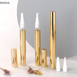 Misa 3ml Hộp đựng dầu biểu bì có bàn chải Son dưỡng môi Ống xoắn rỗng Bút móng tay Ống dầu dinh dưỡng