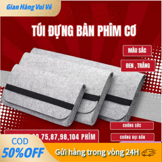 【24H】Túi Đựng Bàn Phím Cơ Chất Liệu Cao Cấp – Phù Hợp 60%, TKL, Fullsize