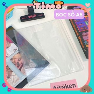 Bọc Sổ A5 Trong Suốt Bìa Sách Bảo Vệ Binder Timo VPBL15-M13