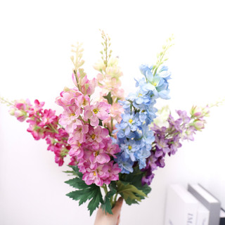 Hoa Giả Larkspur Delphinium Phi Yến Lụa 73cm Decor Trang Trí Nhà Cửa Đám Cưới Phòng Khách Cây Nhánh Dài Cao Cấp Đẹp Chân Thật Vintage Bắc Âu Ins DIY Sắp Xếp Đạo Cụ Chụp Ảnh Studio Ban Công Văn Phòng Quà Tặng Sang Trọng Nội Thất Không Gian Sống Tiệc Tùng