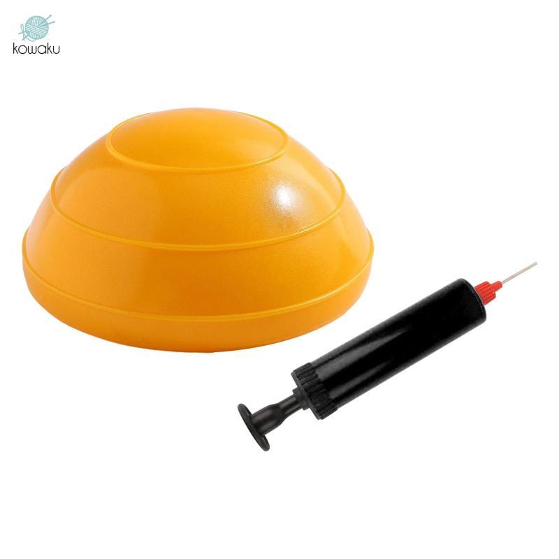 Bóng cân bằng bơm hơi 6,3 inch, có đế chống trượt và bơm, phù hợp dùng ở nhà hay ngoài trời