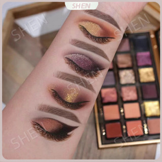 Bảng phấn mắt màu HUDA18 Châu Âu Mỹ Pearlescent Rose Gold Eyeshadow Palette