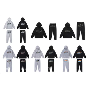 Trapstar Bẫy Đầu Hổ Khăn Thêu Lông Cừu Lót Áo Nỉ Cho Mùa Xuân Nam và Nữ