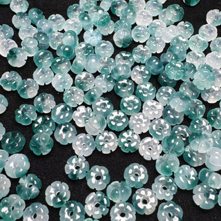 ((20 Hạt) Bí Ngô và Hoa Mai 8x5mm - Phụ Kiện DIY Vòng Tay