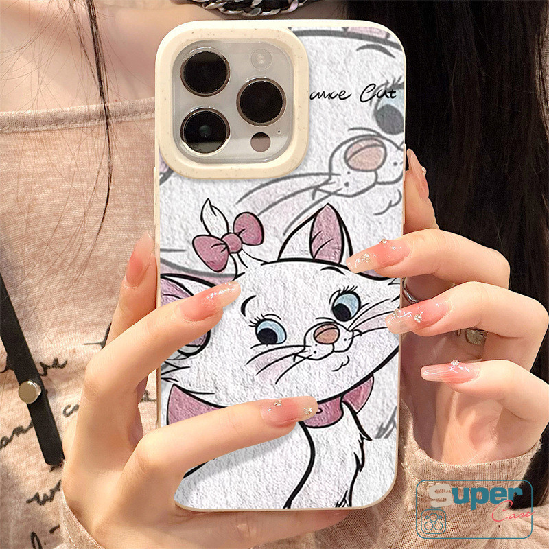 Ốp Lưng Tương Thích Cho IPhone 13 17 16 11 15 14 12 Pro Max XR Air X XS Max 6s 16 8 14 15 6 Plus SE 2020 Phim Hoạt Hình Thời Trang Dễ Thương Cặp Đôi Mèo Marie Bìa Mềm