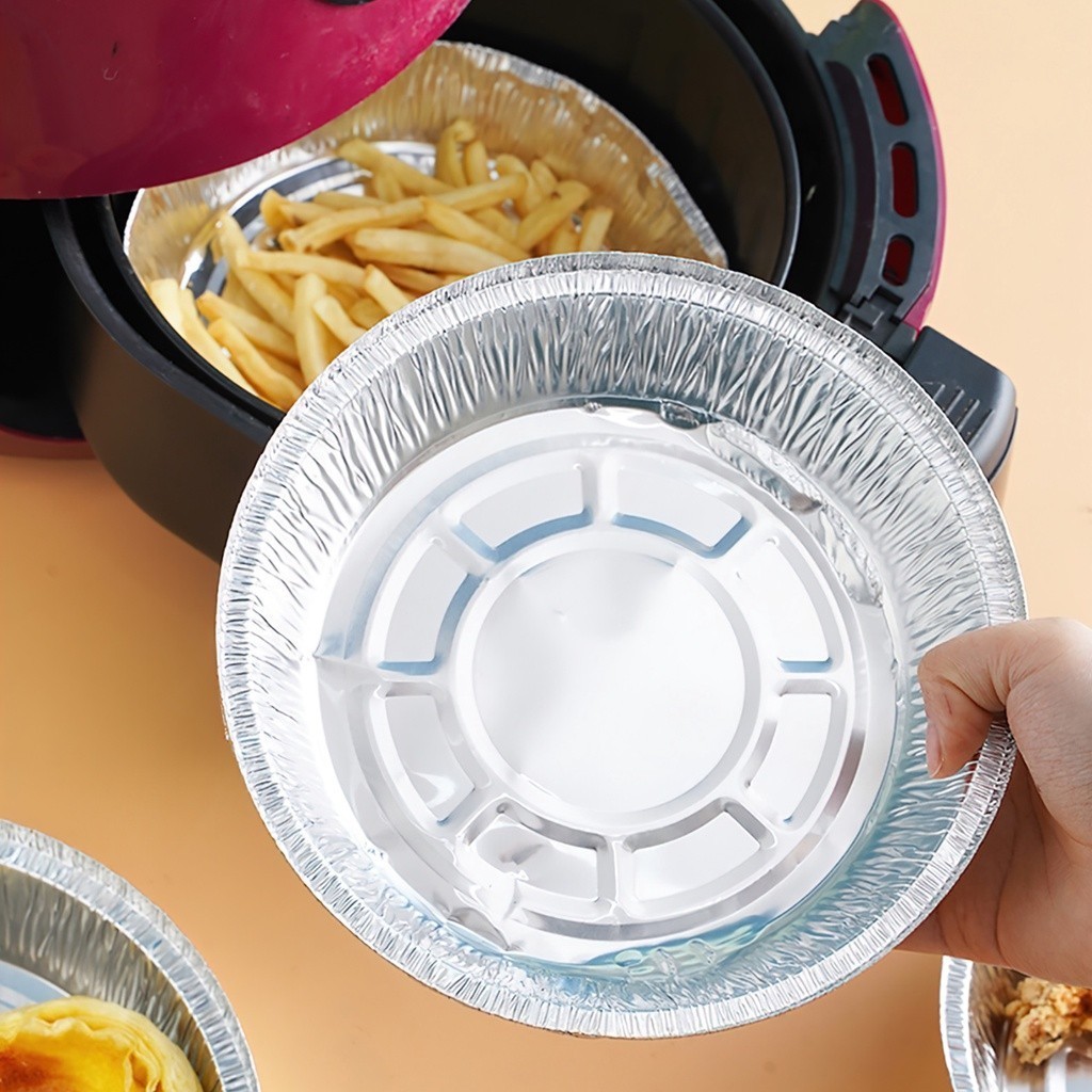 combo 10 Khay giấy bạc lót nồi chiên không dầu , khuôn giấy bạc lót nồi nướng đa năng-FE123