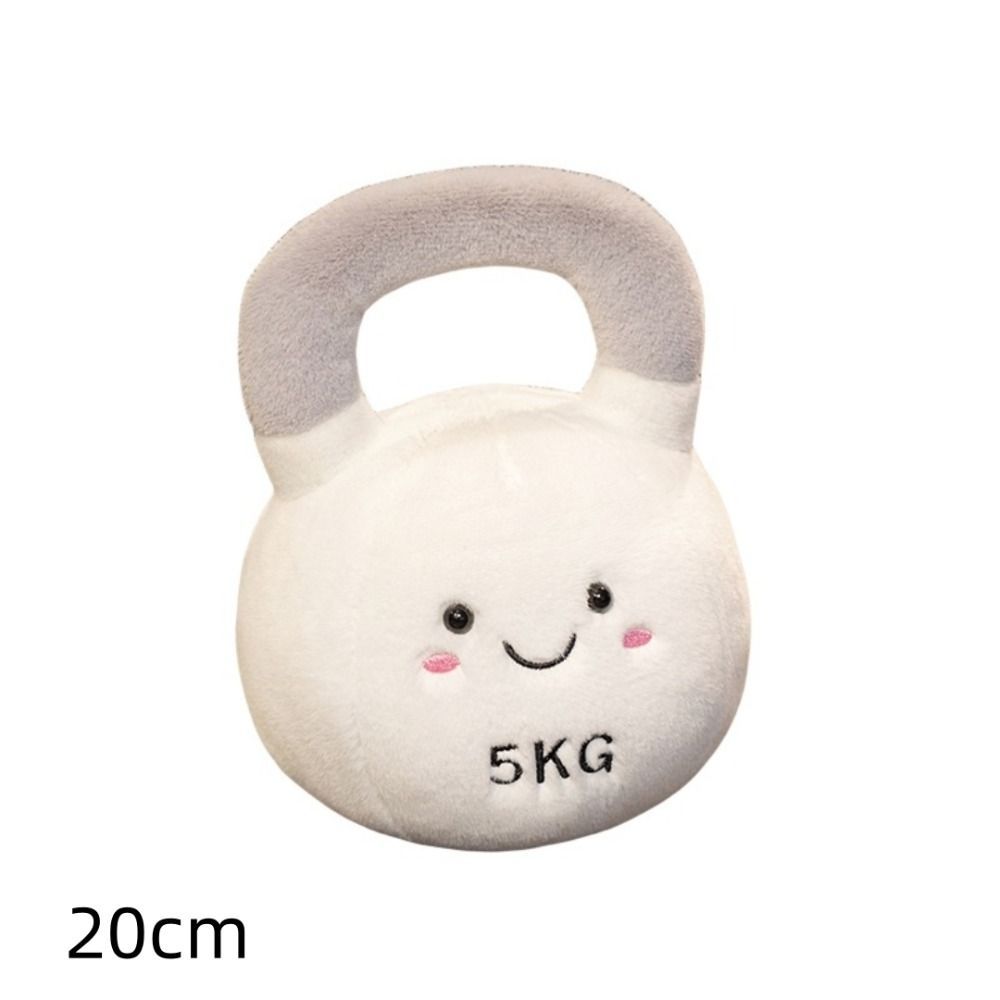 SEYAWSON Gối Nhồi Bông, Thiết Bị Thể Dục Mô Phỏng Kettlebell Quả Tạ Đồ Chơi Sang Trọng, Trang Trí Phòng Dễ Thương Kawaii Sang Trọng Đồng Hành Búp Bê Sinh Nhật Quà Tặng Giáng Sinh Cho Bé