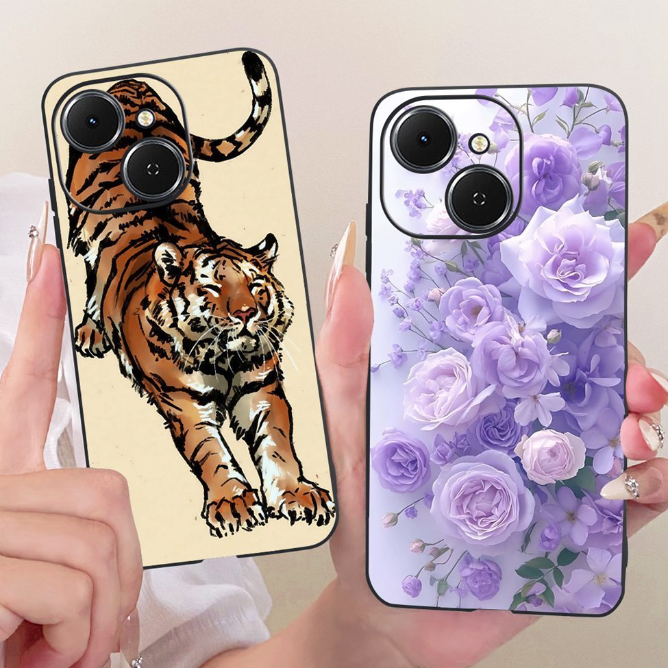 Ốp lưng Tecno Spark 40C Vỏ bướm thời trang Mèo dễ thương Vỏ silicon màu đen ngộ nghĩnh Tecno KM4k