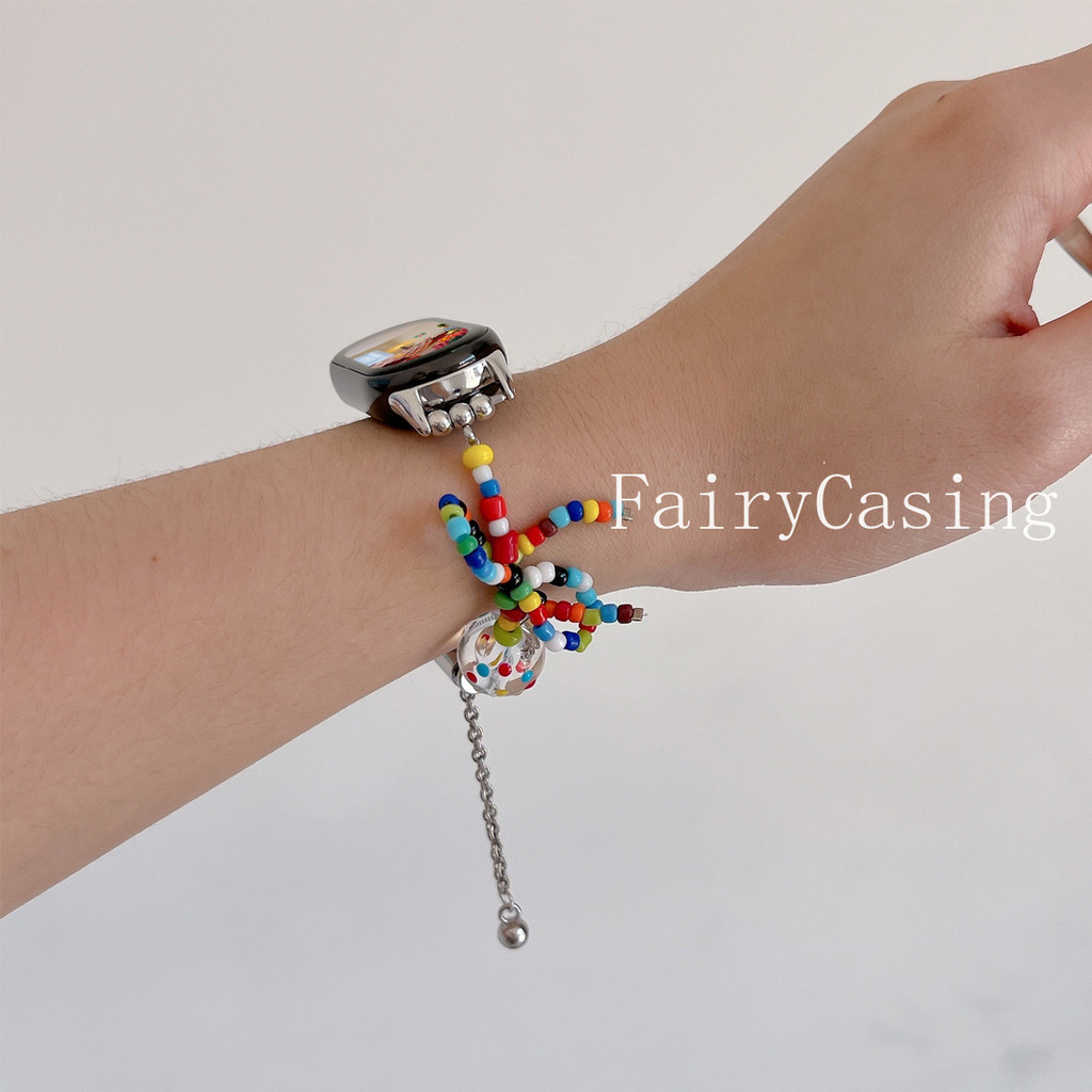 Dây đeo chuỗi hạt thích hợp cho Xiaomi Band 10 9 8 7 6 5 4 3 10 Pro Vòng đeo tay cho Redmi Watch 6 5 4 Dây đeo cổ tay thay thế