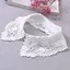 Cổ giả ROLY, Ren hoa đen trắng cổ áo giả, Viền quần áo có thể tháo rời