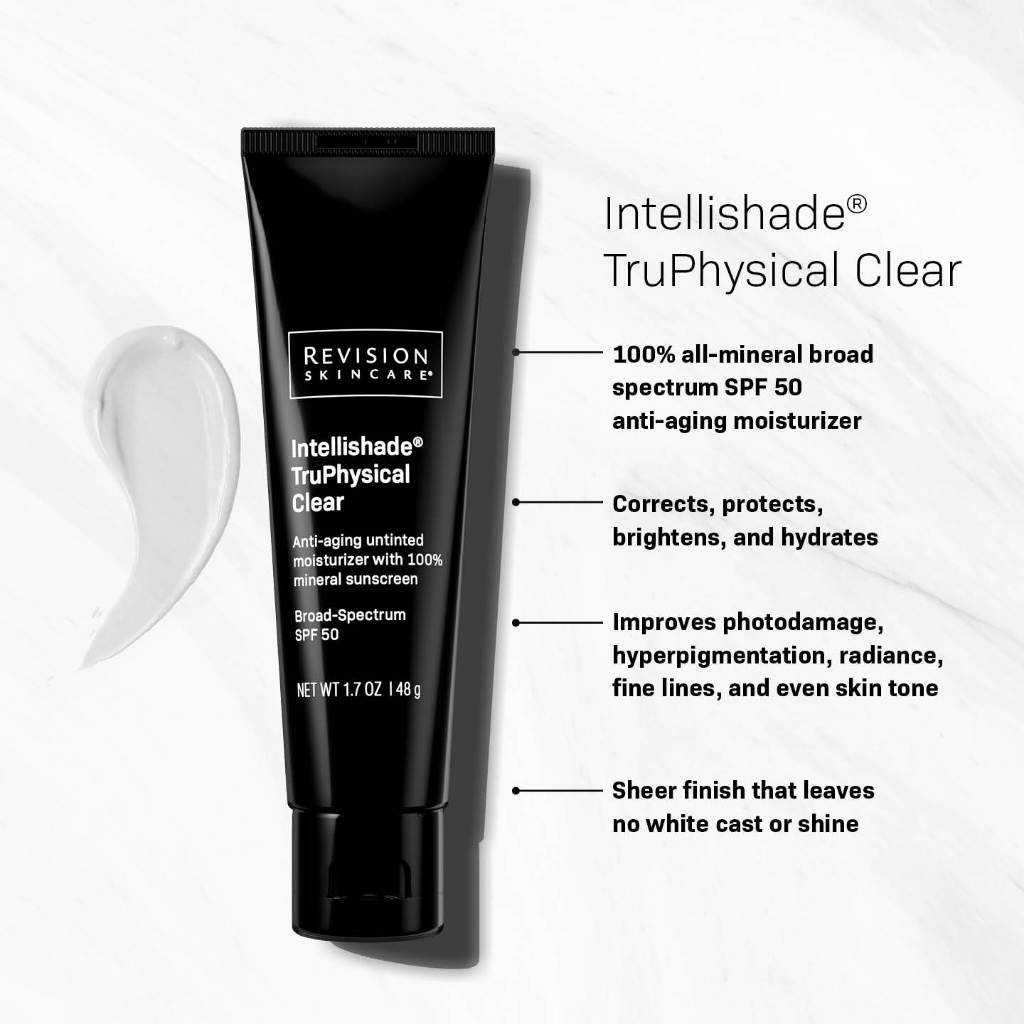 [LIVE] Kem Chống Nắng Trẻ Hóa Màng Đáy Thuần Vật Lý SPF50 REVISION SKINCARE Intellishade® TruPhysical™ Clear 48g