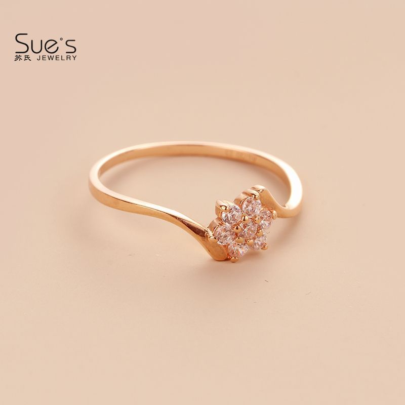 Rt [Bộ sưu tập người 3416] Nhẫn vàng tím Pure Russia 585 Nữ Nhẫn vàng hồng 14K Nhẫn vàng đầy màu sắc Quà tặng thời trang phù hợp cho mẹ
