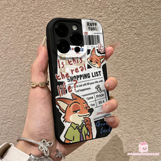 Ốp Lưng Cho Iphone 11 15 16 13 14 17 12 Pro Max 7Plus 16 15 8 14 7 Plus Air XR XS X Max SE Báo Graffiti Dễ Thương Judy Nick Cặp Đôi Nếp Nhăn Không Đều Matte Cover