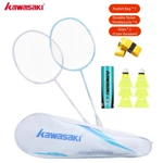 Kawasaki 2 Vợt Cầu Lông Cặp Vợt Mới KD-1PRO KC-081 & KD-3 Sợi carbon Bền Siêu Nhẹ Cho 3 Chiếc Con Quay + 2 Chiếc Tay Cầm — ảnh 2