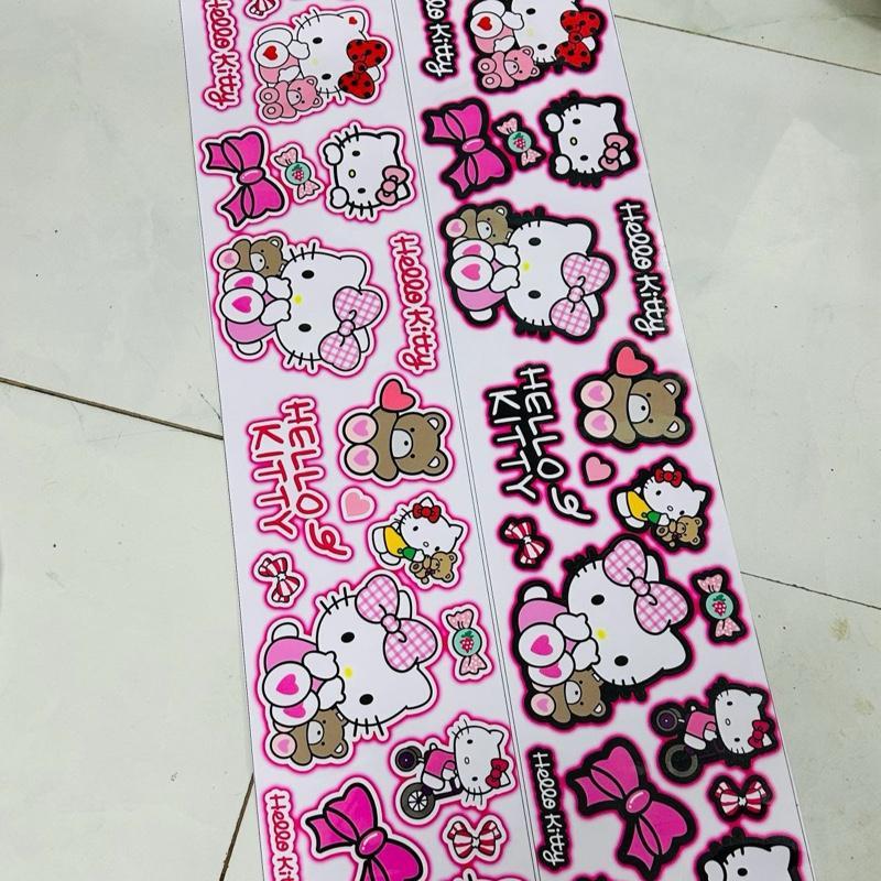 [TB STICKER] combo tem Hello kitty 22cm x 115cm - trang trí xe máy - xe ...