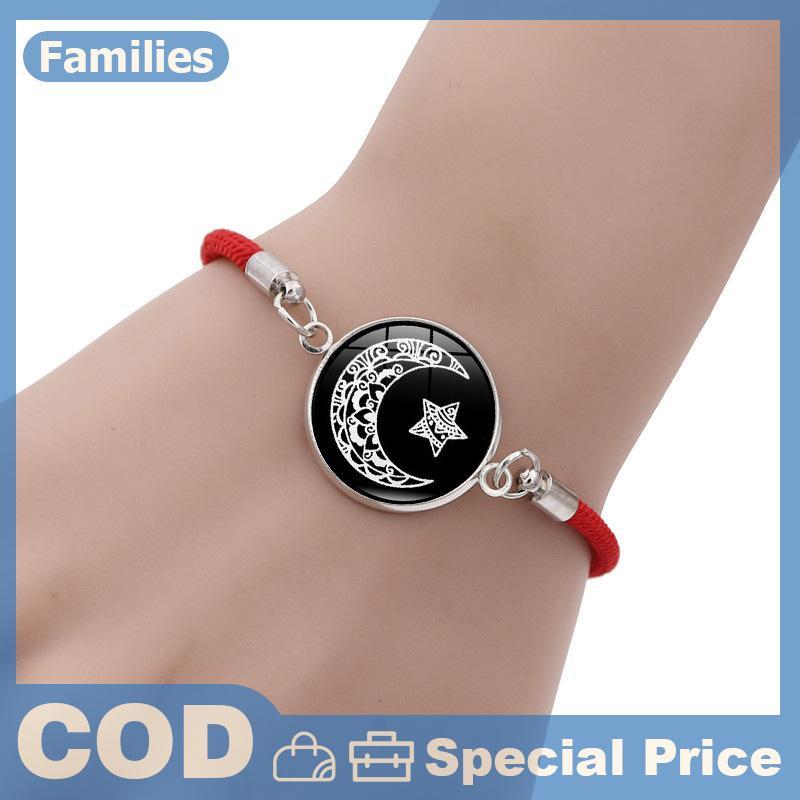 2 Cái / bộ Dạ Quang Cặp Đôi Mặt Trời Mặt Trăng Vòng Tay Dành Cho Nữ Có Thể Điều Chỉnh Dây Dệt Quyến Rũ Tình Bạn Bạn Gái Dự Tiệc Trang Sức Quà Tặng