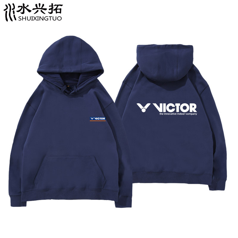 VICTOR Áo khoác cầu lông Unisex kèm mũ trùm đầu, form rộng - Mã 1205