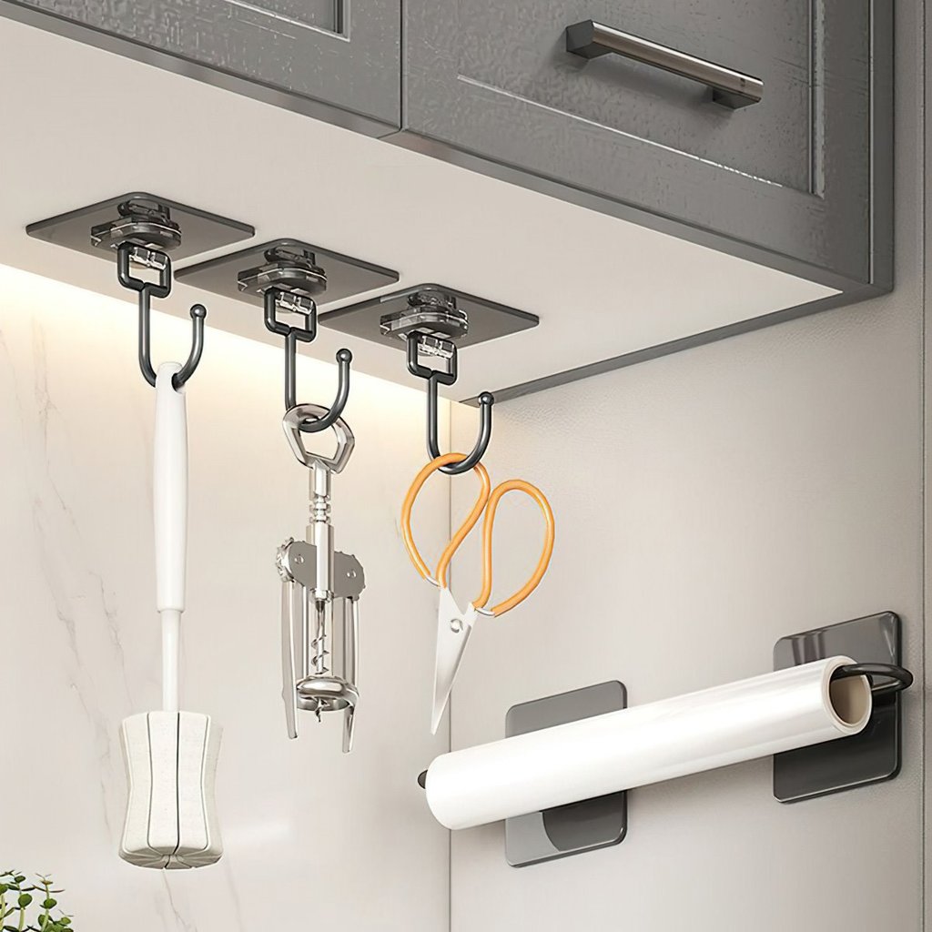 COMBO 10 Móc dán tường chịu lực inox 304, Móc treo tường siêu dính treo đồ đa năng quần áo tiện ích