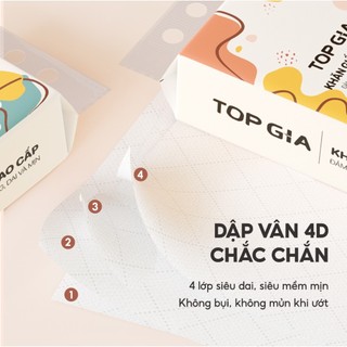 Khăn giấy rút Top Gia thùng 2 bịch treo tường tiện lợi siêu dai mềm mịn TopGia Store1