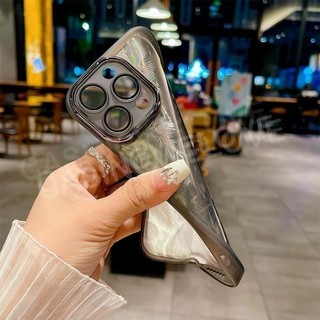 Ốp Điện Thoại Cho Redmi Note 15 Pro + 5G 4G 2025 Lấp Lánh Lông Vũ Silicon Chống Sốc Vỏ Bảo Vệ Ống Kính Máy Ảnh Ốp Lưng