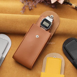 4 Chiếc Chống Thấm Nước Di Động Da Đồng Hồ Túi Bảo Quản Người Tổ Chức Mềm Chống Bụi Chống Sốc Túi Quà Tặng Túi Trang Sức Đen Xám Nâu