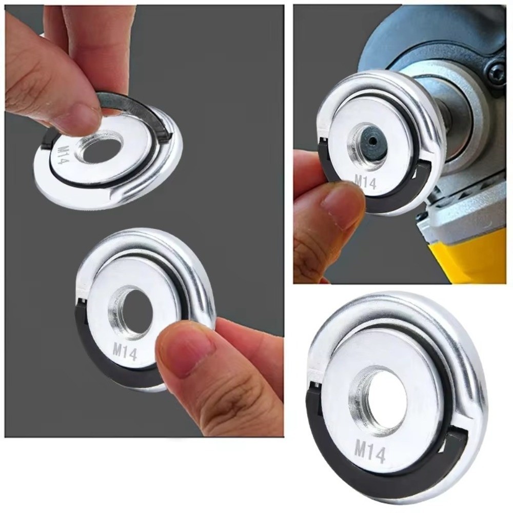 Tấm khóa máy mài góc DAYBREAK, M10 M14 5 / 8-11 Đai ốc mặt bích tự động khóa tự động cầm tay, Phụ kiện dụng cụ Chuck Máy mài đa chức năng Tấm ép