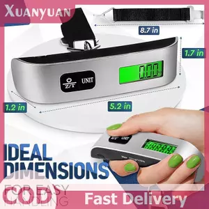 XUAN Gold Star 50KG / 110LB Cân Hành Lý Cân Điện Tử Kỹ Thuật Số Du Lịch Cân Di Động 1PC VN
