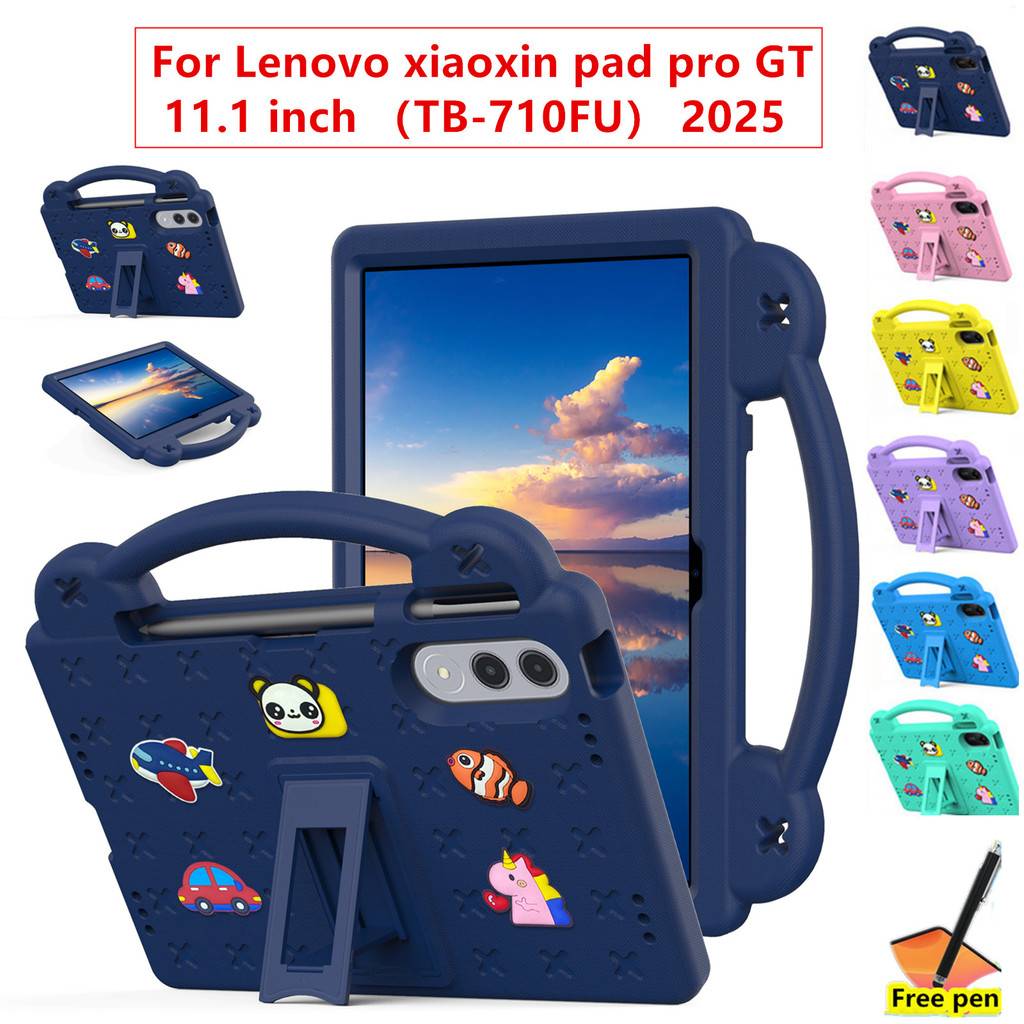 Ốp lưng Tương thích với Lenovo xiaoxin pad pro GT 11.1 inch TB-710FU 2025 Vỏ chất liệu xốp EVA Máy tính bảng An toàn cho trẻ em Vỏ bảo vệ chống sốc