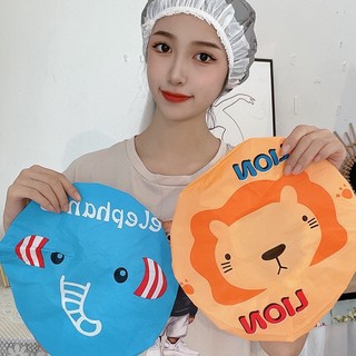 Mũ tắm của phụ nữ, Mũ trùm tóc khi tắm in hình động vật dễ thương cho phụ nữ & trẻ em-SUNN0