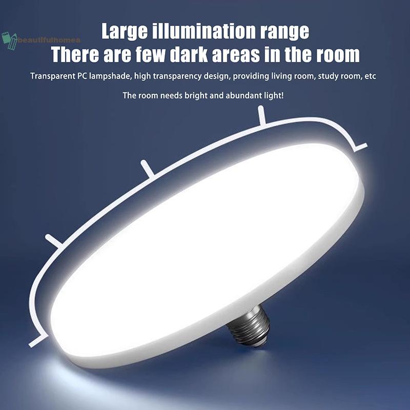 BeautifulHomeA 1 Cái 20-200W Chiếu Sáng Trong Nhà Đĩa Bay Đèn Trần Đèn Nhà Để Xe Bóng Đèn LED AC 220v E27 Đế Đèn Tiết Kiệm Năng Lượng Gia Đình VN