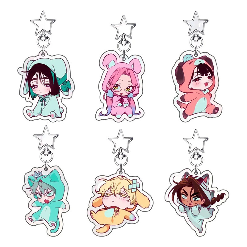 Anime Mới ALIEN STAGE Acrylic Móc Khóa Mặt Dây Chuyền Móc Chìa Khóa Ô Tô Acrylic Đứng MIZI SUA TILLL Người Hâm Mộ Quà Tặng cosplay Phụ Kiện