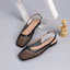 Retro Đơn Giản Đế Mềm Thoáng Khí Lưới Rỗng Flat Nữ Size Lớn Sandal