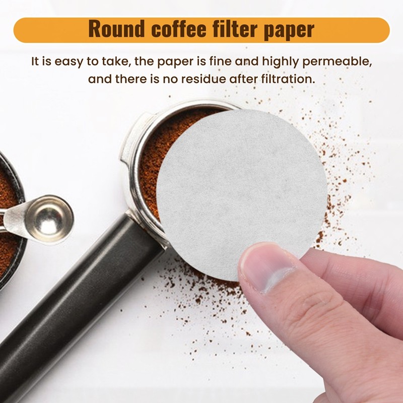 Giấy lọc Espresso 51mm-800 CÁI Bộ lọc giấy cà phê không tẩy trắng cho máy Espresso - Bộ lọc Portafilter Espresso Dễ sử dụng