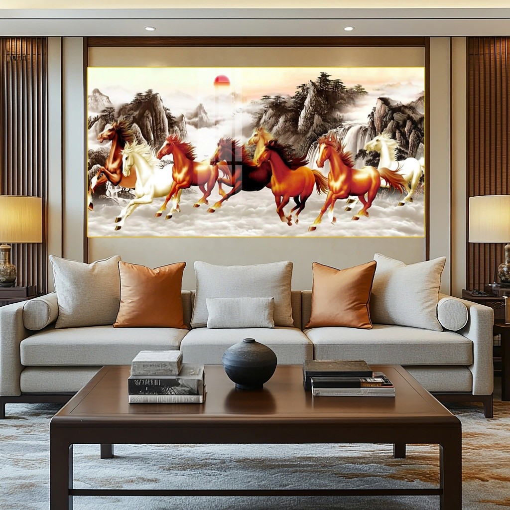 Tranh Treo Decor "Mã Đáo Thành Công" Tranh Decor - Tranh Treo Phòng khách, Tranh Treo phòng ngủ, Tranh tráng gương