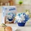 Khối xây dựng YOLOGO, Động vật hoạt hình Gạch xây dựng bằng nhựa Đồ chơi, Chủ đề tráng miệng Mèo dễ thương Thỏ trong chậu Khối hoa Quà tặng trẻ em