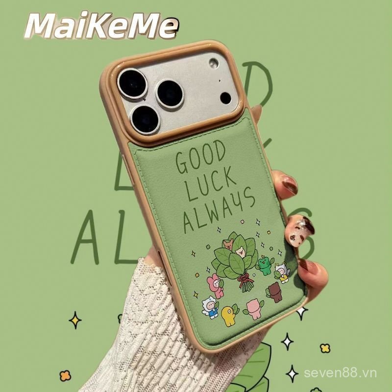 Ốp Điện Thoại Thích Hợp Cho iPhone 7 8 X XS XR XSMAX 11 12 13 14 15 16 17 Pro max Plus Air Good Luck Lá Bưởi Chống Sốc Vỏ Bảo Vệ Chống Sốc Bao Gồm Tất Cả 5QW7