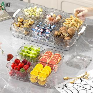 Khay Trái Cây Có Nắp Và Chia Cho Hạt Kẹo Đồ Ăn Nhẹ Nhà Bếp Phòng Khách Bàn Tổ Chức
