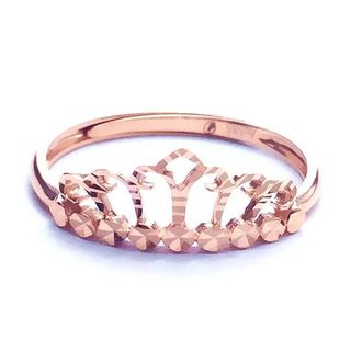 Rt Manzhou Bà Trang sức Pure Russia 585 Nhẫn vàng tím 14K Vàng hồng Nhiều màu sắc Nhẫn vương miện vàng có sẵn