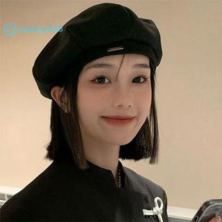 < zhuliye246 > Mũ nồi nữ màu trơn thời trang Hàn Quốc Mũ hình bát giác cổ điển thanh lịch dành cho nữ họa sĩ Newsboy Beanie Bonnet
