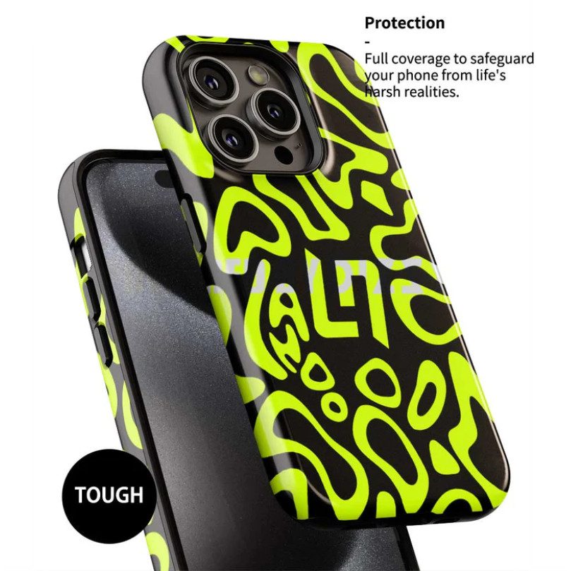 Lando Norris 2025 F1 Bahrain GP Night Race Mũ bảo hiểm Livery Ốp điện thoại phù hợp cho iPhone17 16Pro 16e 15ProMax 14Pro 13 12 13mini Samsung S24 S22 S25 2in1 ốp lưng cứng bóng