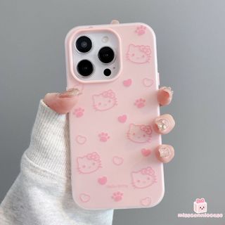 Ốp Lưng Cho Iphone 16 17 13 12 15 14 11 Pro Max Air XR XS X Max 8 6 14 15 6s 7 Plus Hoạt Hình Ngọt Ngào Dễ Thương HelloKitty Màu Kẹo Mới 2 Trong 1