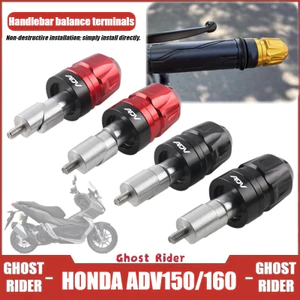 Dành Cho Xe HONDA ADV160 ADV150 Tay Lái Cuối Mũ Thanh Nhôm Trọng Lượng Cuối Xe Máy Cân Bằng Cắm