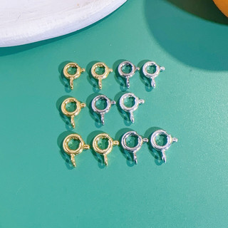 18K Vàng-Covered Khóa Lò Xo Handmade diy Vòng Tay Vòng Cổ Chất Liệu Trang Sức Hoàn Thiện Liên Kết Khóa Khóa