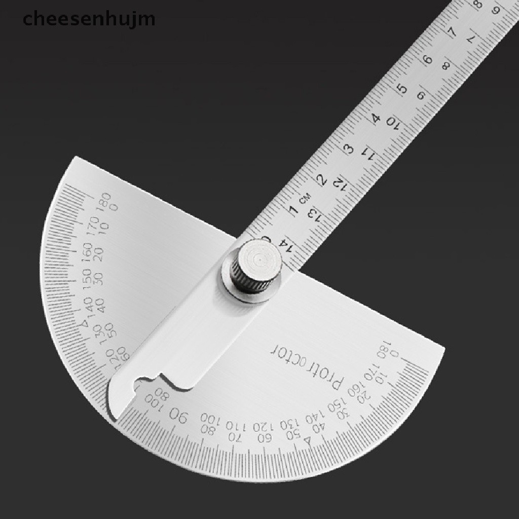 [24h] Thước Đo Góc Xoay 180 Độ Bằng Kim Loại Cứng Cáp Dùng Trong Gia Công Gỗ, Cơ Khí